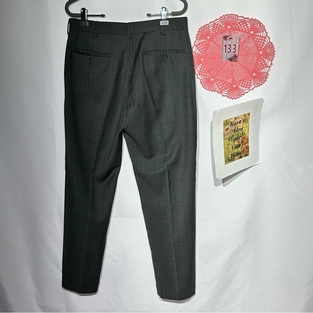 Perry Ellis Men's Dress Flat Front Dress Pants - Picture 4 of 10
